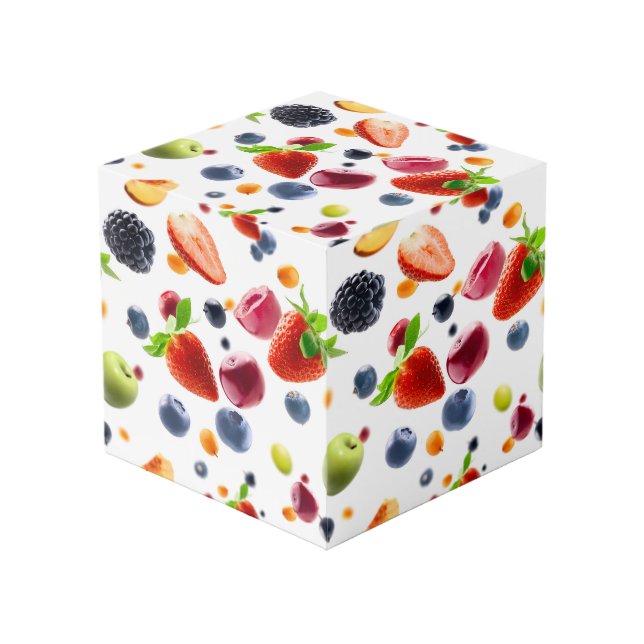 Cubo Mezcla de frutas (Angulo Anverso)