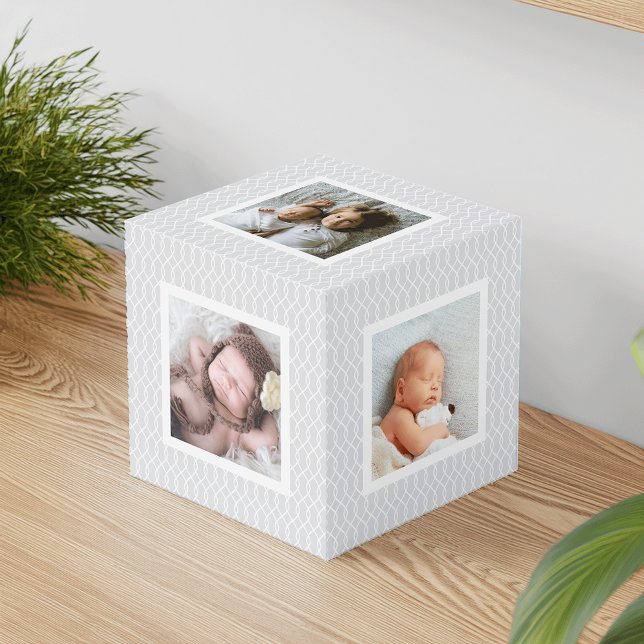 Cubo Moda Gray Trellis Pattern Photo (Subido por el creador)