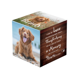 Cubo Monumento ruso al Mascota Personalizado Perro 4 Fo