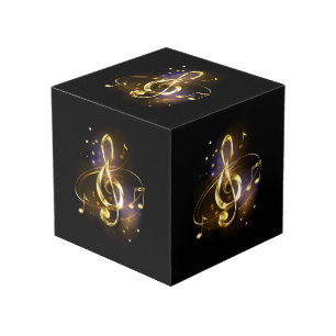 Cubo Música de Clave de Sol de Oro