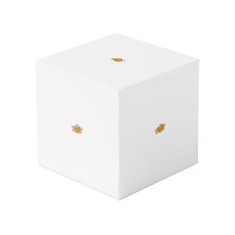 Cubo Naranja amarillento, decorativo amarillo anaranjad