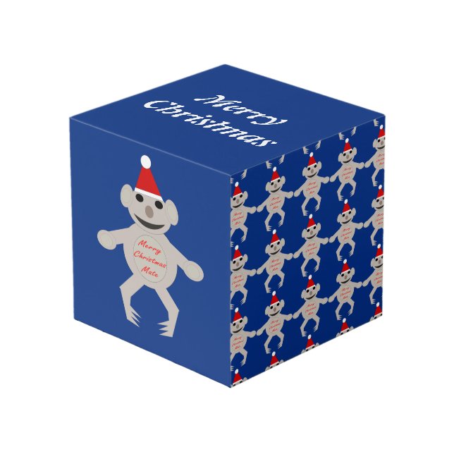 Cubo Navidades australianos Koala Bear Personalizado Fo (Angulo Anverso)