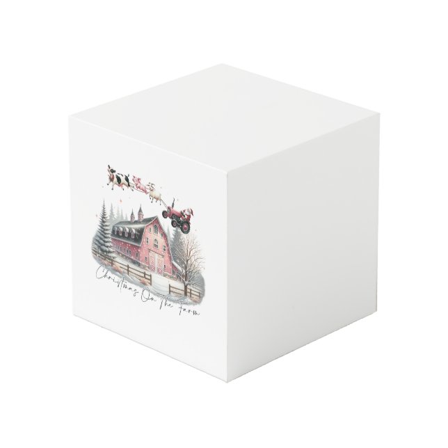 Cubo Navidades en la granja, Feliz Navidad (Angulo Anverso)