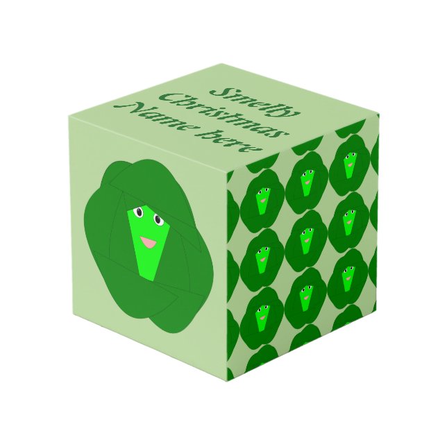 Cubo Navidades malolientes Personalizado Bruselas Sprou (Angulo Anverso)