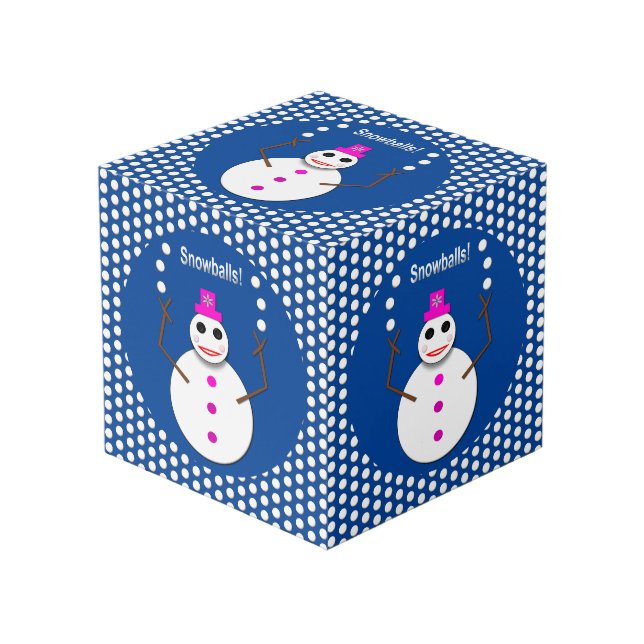 Cubo Navidades Snowlady Juggys Nieves Graciosa (Angulo Anverso)