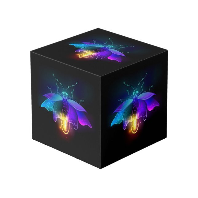 Cubo Neon Firefly en negro (Angulo Anverso)