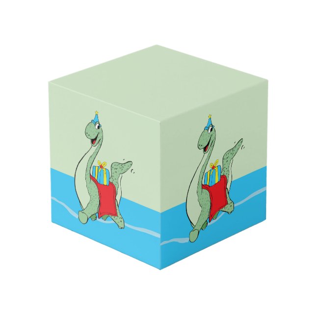 Cubo Niño, dinosaurio de cumpleaños (Angulo Anverso)