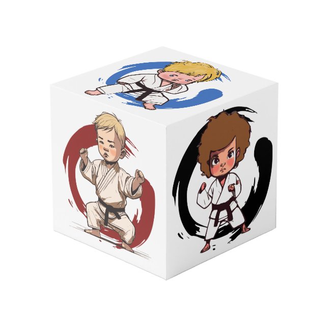 Cubo Niños de Karate (Angulo Anverso)