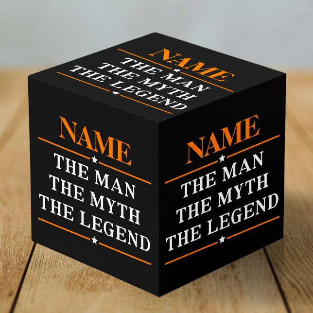 Cubo Nombre Personalizado El Hombre El Mito La Leyenda (Subido por el creador)