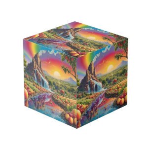 Cubo Paisaje Fruta del Espectro Arcoiris