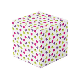 Cubo Pájaros coloridos lindos