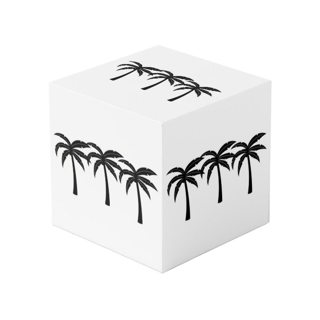 Cubo Palmeras Tropicales (Angulo Anverso)