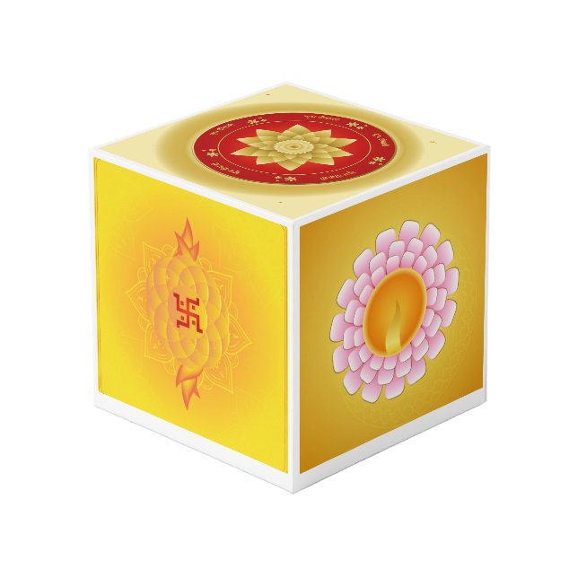 Cubo para decoración del hogar (Angulo Anverso)