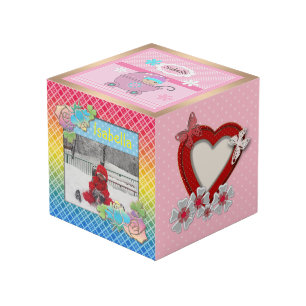 Cubo Para el chica, su foto