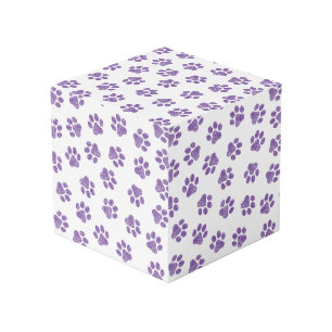 Cubo Pasta de perro, garras de perro, garras moradas