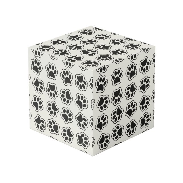 Cubo Patas negras, garras de perro, garras de gato, con (Angulo Anverso)