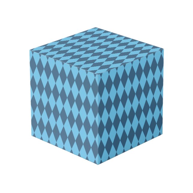 Cubo Patrón de bandera de bus azul de Baviera (Angulo Anverso)