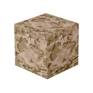 Cubo Patrón de camuflaje del desierto, patrón militar,