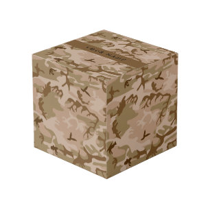 Cubo Patrón de Camuflaje del Desierto, Tu nombre, Perso