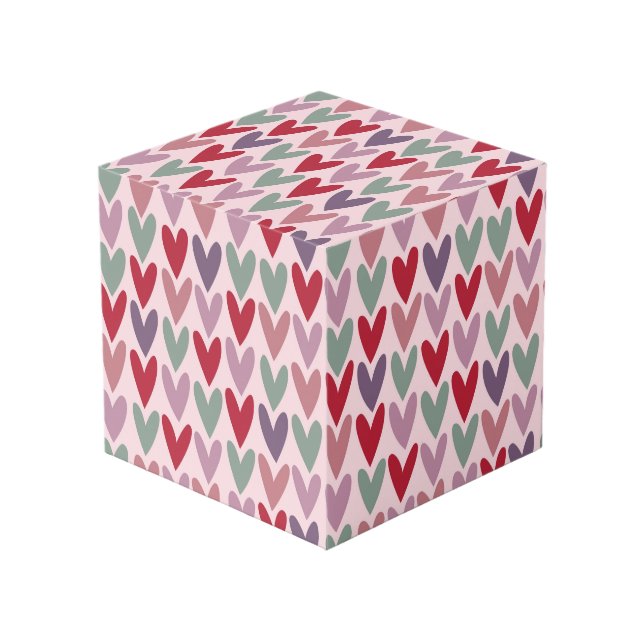 Cubo Patrón de Corazones 1 (Angulo Anverso)
