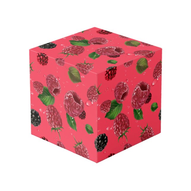 Cubo Patrón de frambuesa (Angulo Anverso)