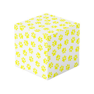 Cubo Patrón De Patas, Patas De Perro, Patas Amarillas