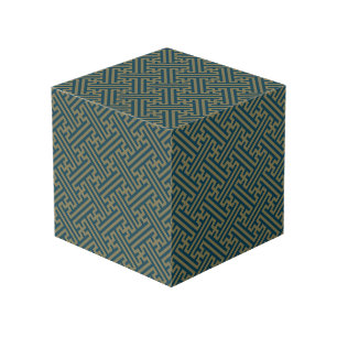 Cubo Patrón de Sayagata, japonés, oro y azul de la Mari