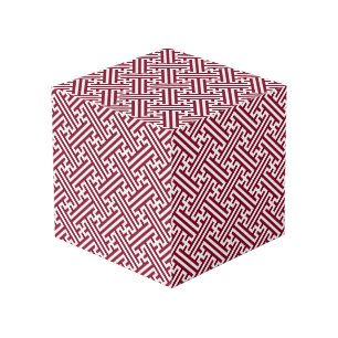 Cubo Patrón Sayagata, japonés, borgoñoso y blanco