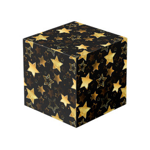 Cubo Patrón sin foco con las estrellas doradas