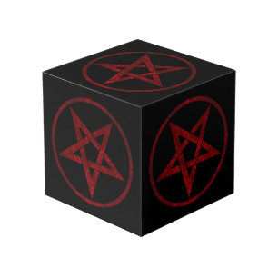 Cubo Pentagram del diablo Rojo