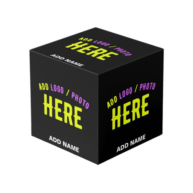 CUBO PERSONALIZABLE MODERNO ESTILO NEGRO VERIFICADO MAR (Angulo Anverso)