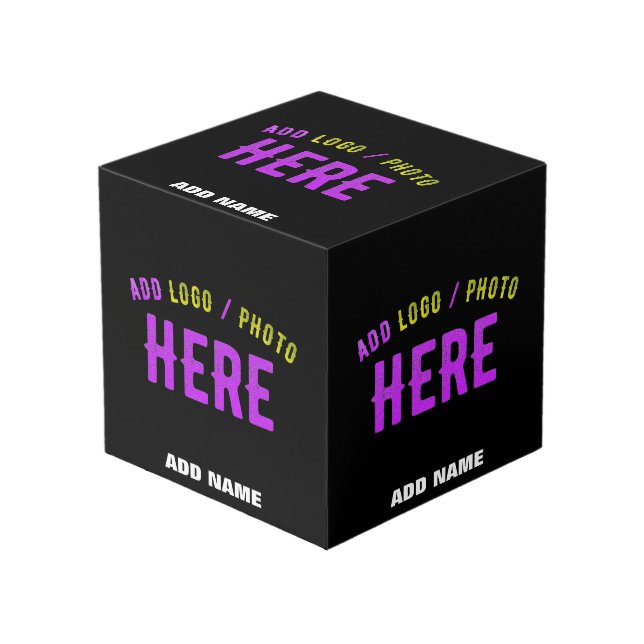 CUBO PERSONALIZABLE MODERNO ESTILO NEGRO VERIFICADO MAR (Angulo Anverso)