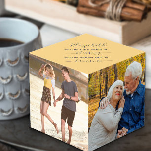 Cubo Personalizado 4. Foto: su vida fue un recuerdo ben