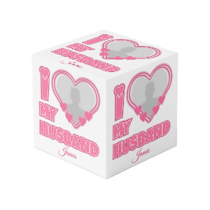 Cubo Personalizado Amo a Mi Marido - Añadir foto y nomb