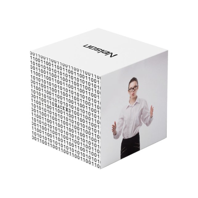 Cubo Personalizado de código binario de computadora HAC (Angulo reverso)