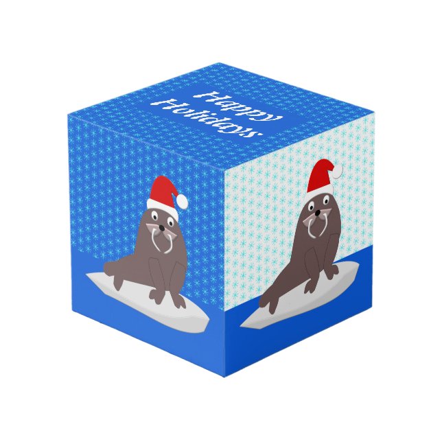 Cubo Personalizado de escaramuzas de Navidades y motos  (Angulo Anverso)