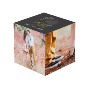 Cubo personalizado de rosas negras góticas vintage