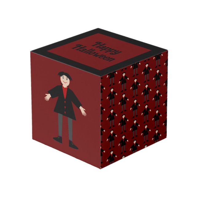 Cubo Personalizado de vampiros de Halloween (Angulo Anverso)