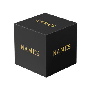Cubo Personalizados con 5 apellidos o apodos en ellos