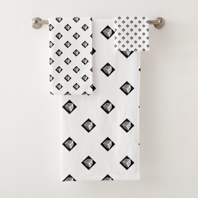 Cubo pirámide repetido blanco (In situ)