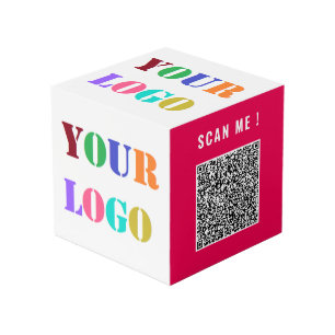Cubo Promocional de Marca con Logo y Código QR
