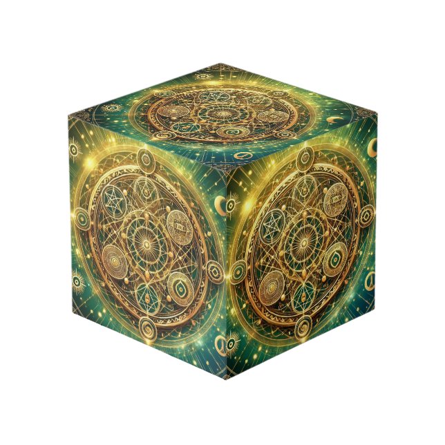 Cubo Prosperity Wealth Flow Sigil Cube (Angulo Anverso)