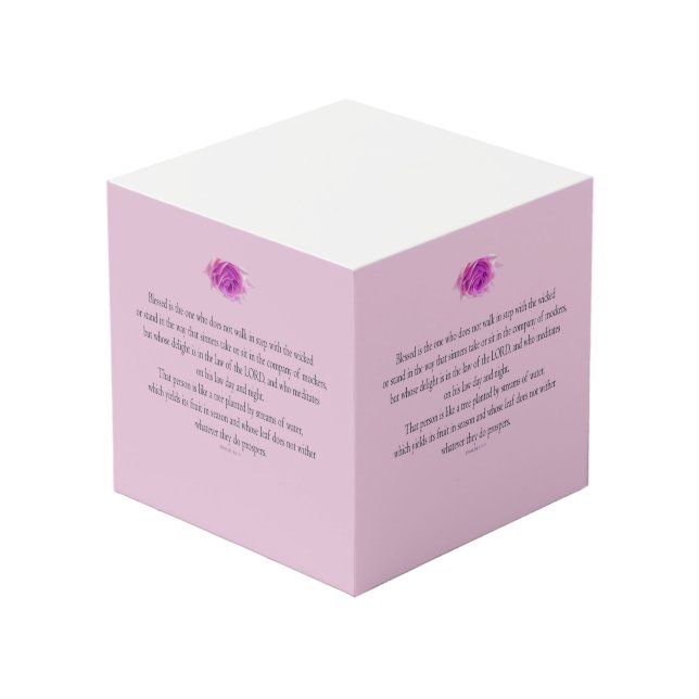 Cubo Psalm 1, Flower, (Angulo Anverso)