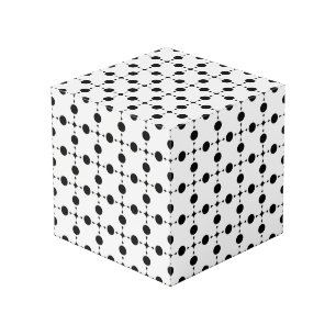 Cubo Puntos de Polka Negro, Patrón de Punto de Polka, P