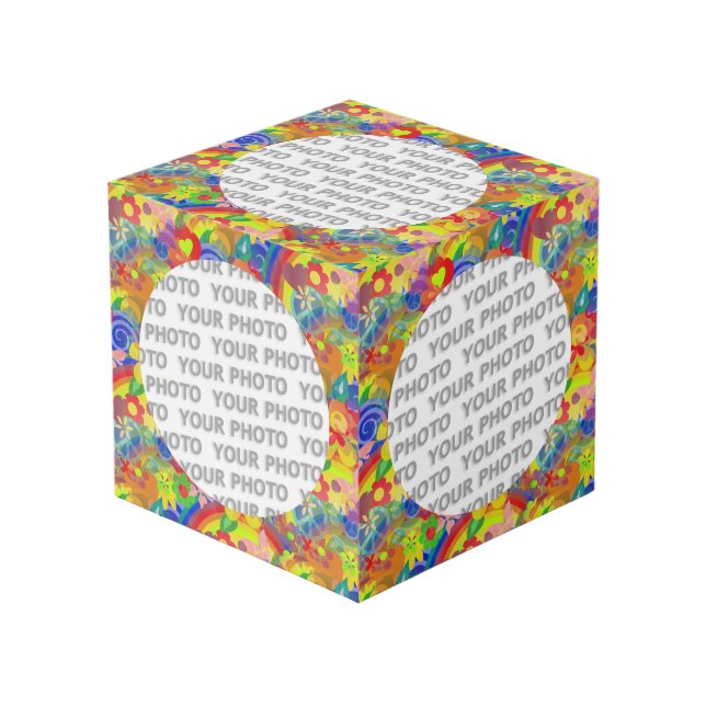 Cubo Redondear en el fotograma cuadrado poder de la flo (Angulo Anverso)