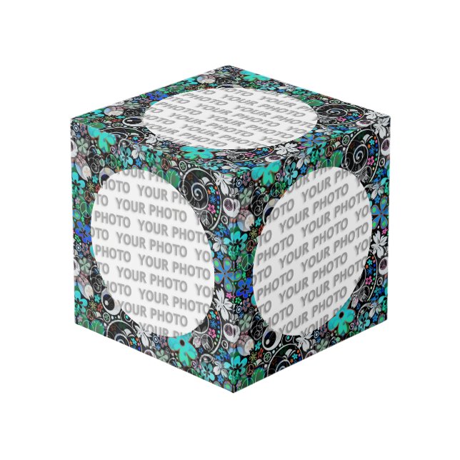 Cubo Redondear en el fotograma cuadrado poder de la flo (Angulo Anverso)