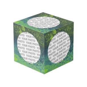 Cubo Redondear en la bandeja cuadrada 5 + tu foto