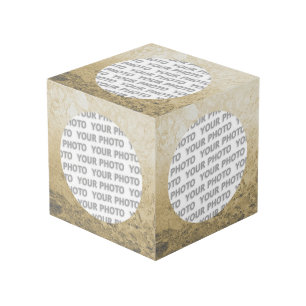 Cubo Redondear en la bandeja cuadrada 6 + tu foto