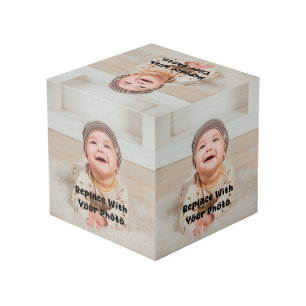 Cubo Regalo conmemorativo de fotos de bebé personalizad