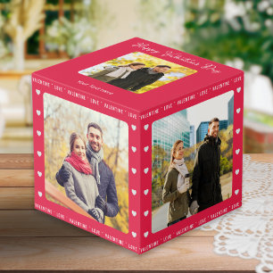 Cubo Regalo personalizado del Día de San Valentín con v